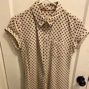 Bridge and Burn Polka-dot shirt dress
